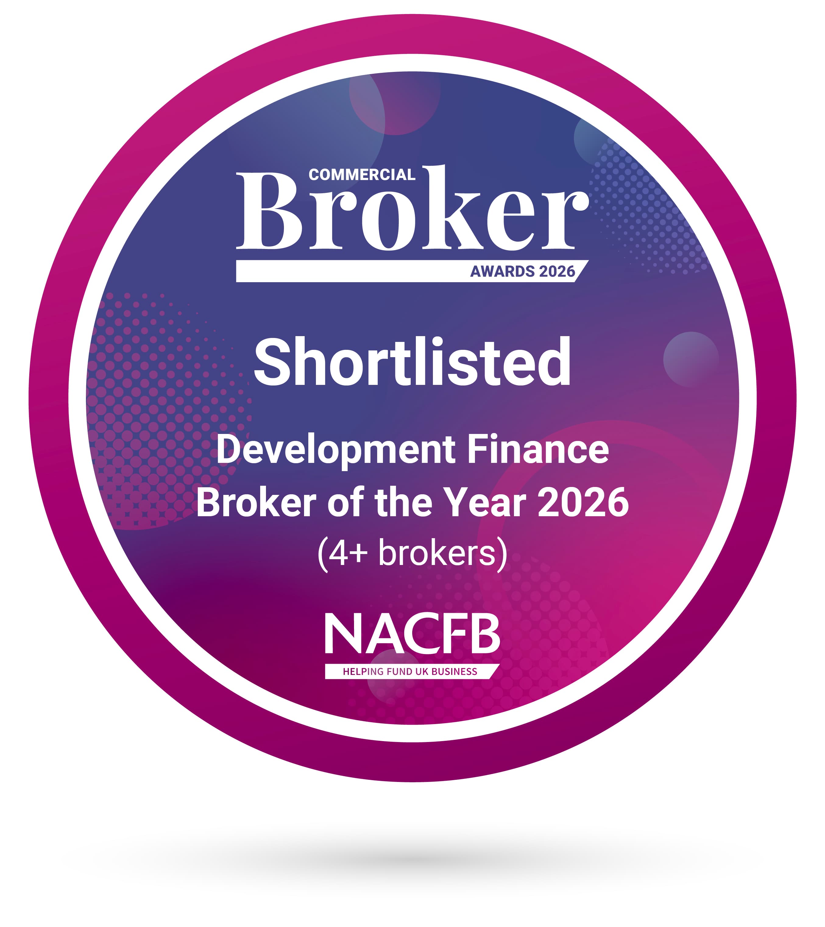 Align shortlisted for Development Finance Broker of the Year (4+ Brokers) at the NACFB Commercial Broker Awards 2026, recognising the development finance expertise of Director Patrick Coughlan.